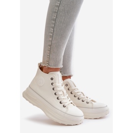 Women's Sneakers On Platform Eco Leather Big Star OO274064 White 1
