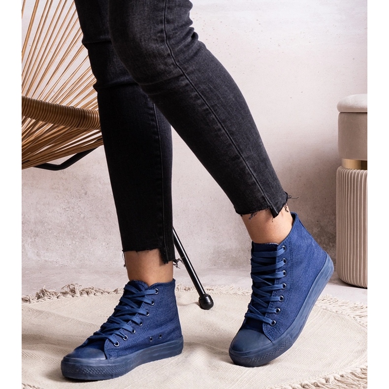 Rafife denim high top sneakers blue 2