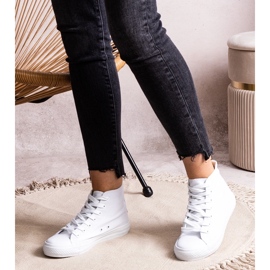 Rafife white high top sneakers 1