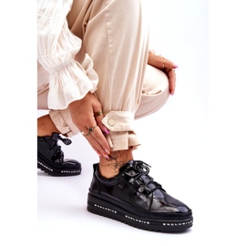 S.Barski Black Chantal Patent Leather Sneakers 6 S.Barski Black Chantal Patent Leather Sneakers 6