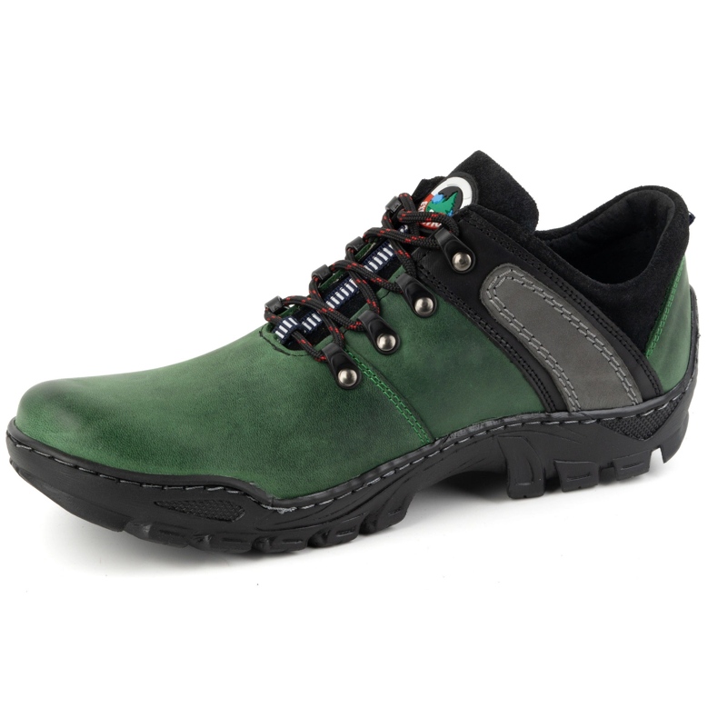 Olivier Men's leather hiking boots 311GT green 1 Olivier Men's leather hiking boots 311GT green 1