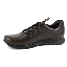 Men's leather shoes KAMPOL 25/55 brown 1