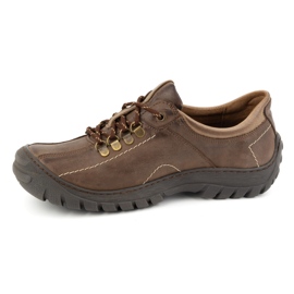 KOMODO Men's trekking shoes leather 936K brown 1