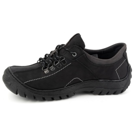 KOMODO Men's trekking shoes leather 936K black 1