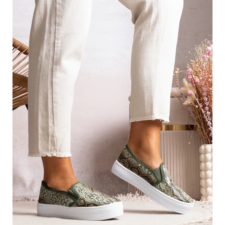 Green Slip On Irving Sneakers 1 Green Slip On Irving Sneakers 1