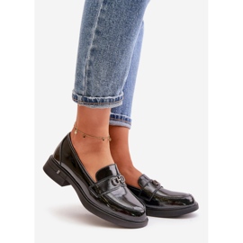 Patent Leather Women's Moccasins Black Vinceza 58409 1