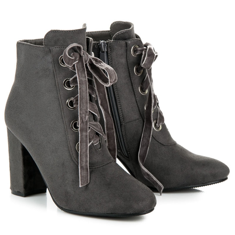 Bestelle Elegant tied boots grey 1