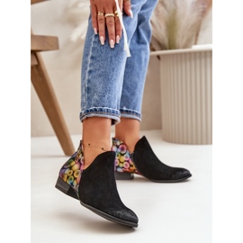 Maciejka Leather Ankle Boots With Cutouts 04091-77 Black 2