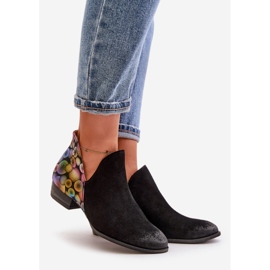 Maciejka Leather Ankle Boots With Cutouts 04091-77 Black 1