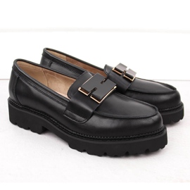 Leather loafers for women black Filippo DP6450 2 Leather loafers for women black Filippo DP6450 2