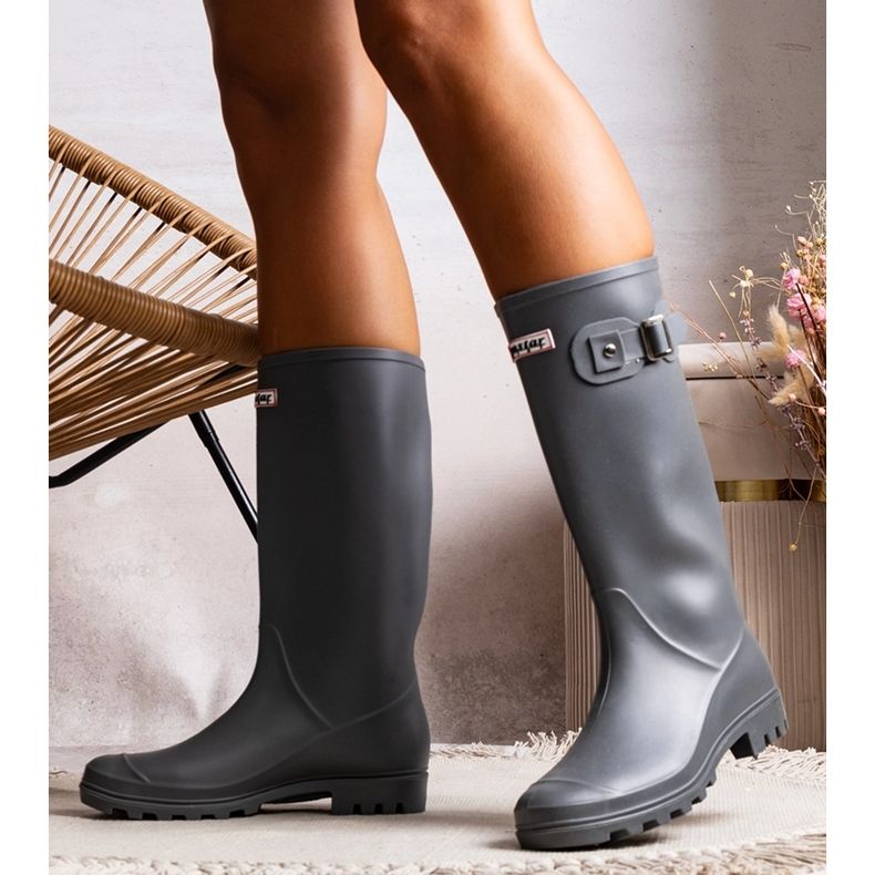 Gray high boots Lahtitita grey 1