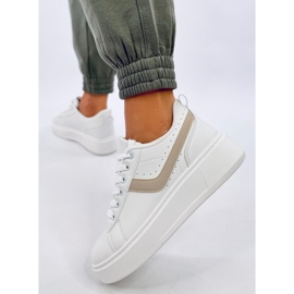 Emmas Beige platform sneakers white 2