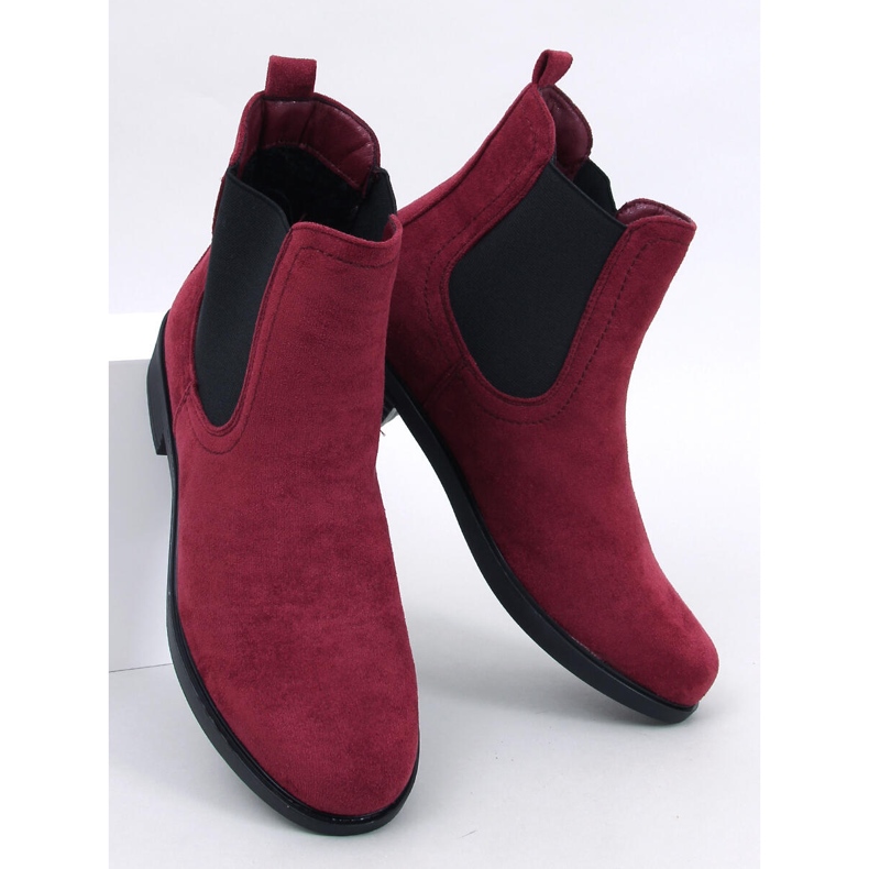 Suede boots with rubber Terra Wine red 1
