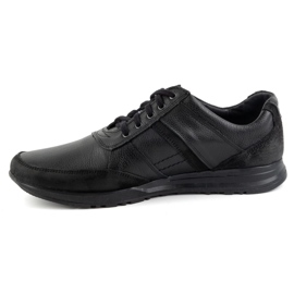 Olivier Men's leather lace-up shoes Sport Style 310GT floter black 1