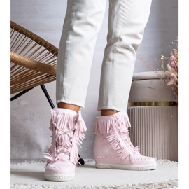 Pink Dias wedge sneakers 1