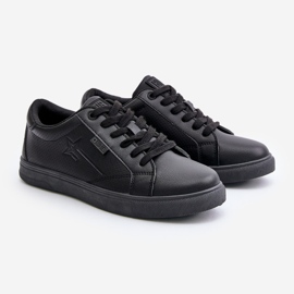 Men's Eco Leather Sneakers Big Star OO174021 Hi-Poly System Black 1