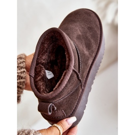 Women's Suede Platform Snow Boots Brown Nereviana 2