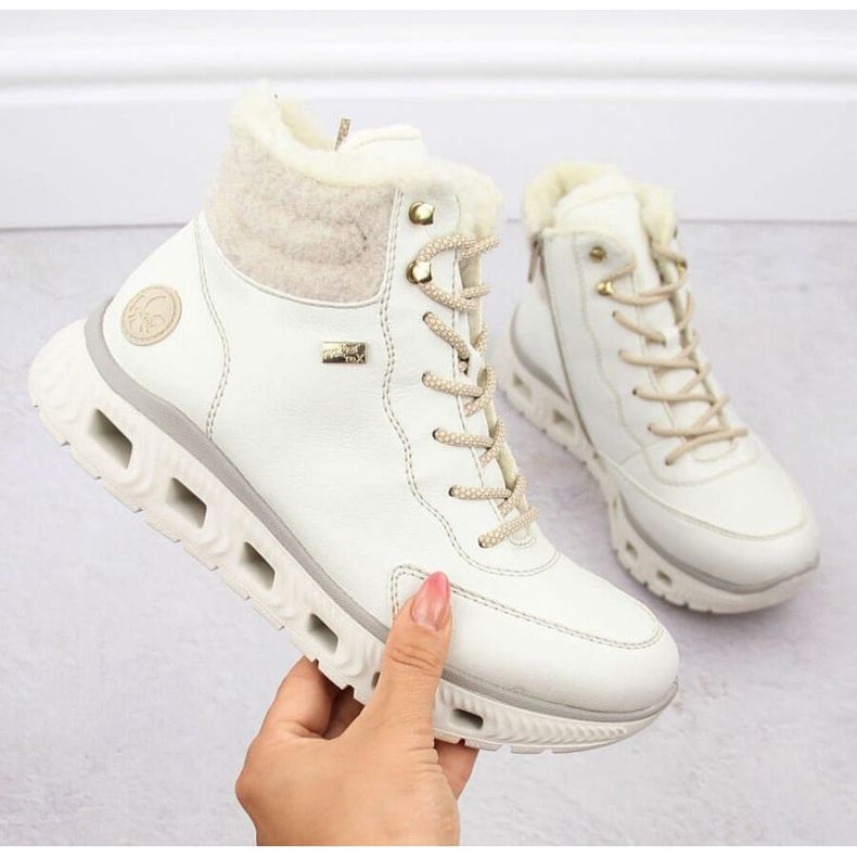 Rieker W RKR720 sports insulated boots white 1