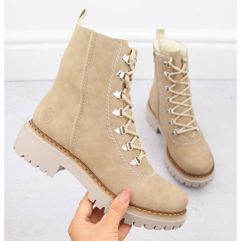 Rieker W RKR721 insulated work trousers beige 1