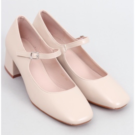 Mary Jane Kelsey Beige Heeled Pumps 1 Mary Jane Kelsey Beige Heeled Pumps 1