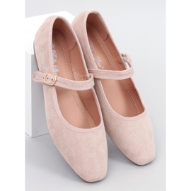 Mary Jane Golins Beige Ballet Flats 1