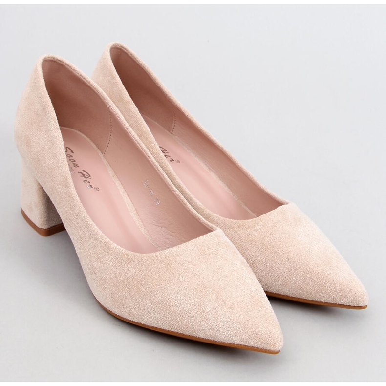 Farrin Beige Low Heel Pumps 1