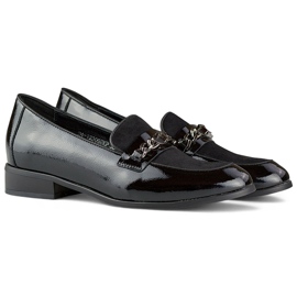 Patent leather black women's classic shoes 1 Patent leather black women's classic shoes 1