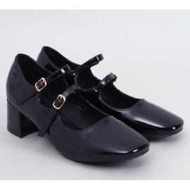 Mary Jane Kerley Black Heeled Pumps 1