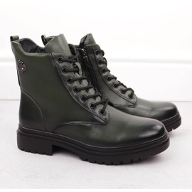 Women's boots, insulated, green, Potocki 12203 2