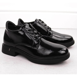 Women's patent leather ankle boots black Vinceza 58413 2 Women's patent leather ankle boots black Vinceza 58413 2