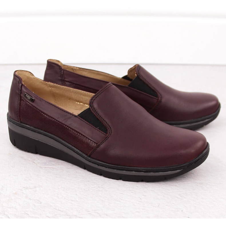 Leather women's shoes comfortable cherry Helios 350-2 red 2 Leather women's shoes comfortable cherry Helios 350-2 red 2