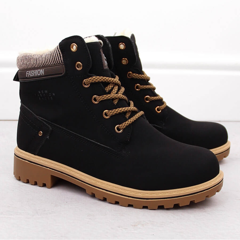 Women's black boots Potocki 97301 2