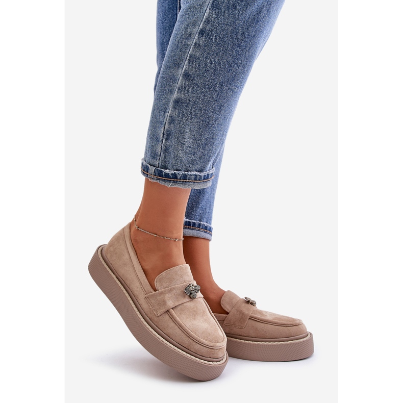 Women's Moccasins On The Platform Beige Erithine 1