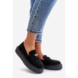 Women's Moccasins On The Platform Black Erithine 1