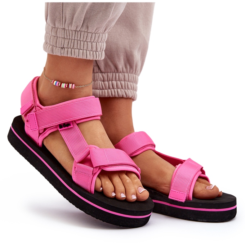 Women's sandals on the Lee Cooper LCW-24-05-2750L FUKSJA platform pink 4