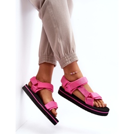 Women's sandals on the Lee Cooper LCW-24-05-2750L FUKSJA platform pink 1