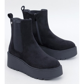Ronda Black Platform Chelsea Boots 1