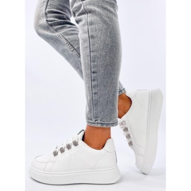 Sadri White sneakers with thick laces 2