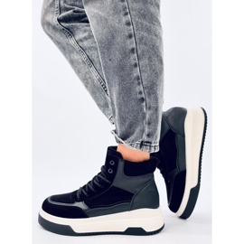 Riess Black high-top sneakers 2