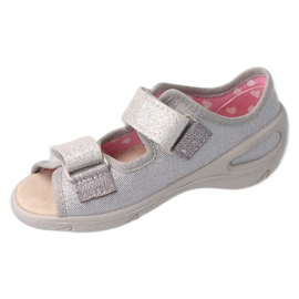Befado children's shoes pu 065X179 silver 1 Befado children's shoes pu 065X179 silver 1