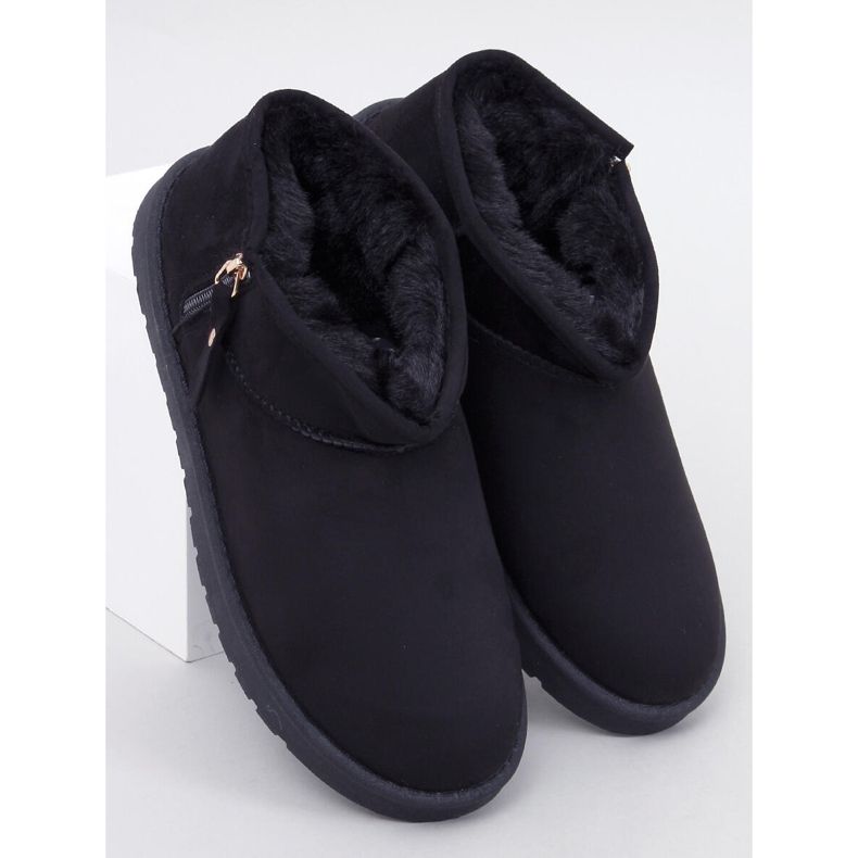 Frankis Black Emus Shorts with Zipper 1