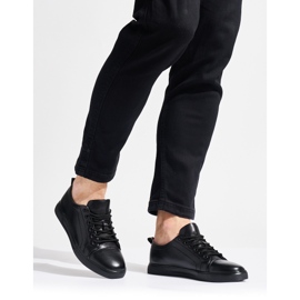 Men's black sports shoes 1