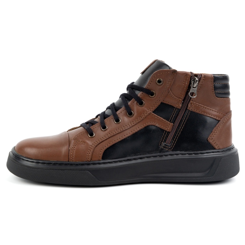 KOMODO Men's Leather Winter Sneakers Shoes 886K Brown 1 KOMODO Men's Leather Winter Sneakers Shoes 886K Brown 1