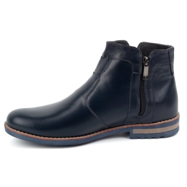 KOMODO Men's winter leather boots 887K navy blue 1 KOMODO Men's winter leather boots 887K navy blue 1