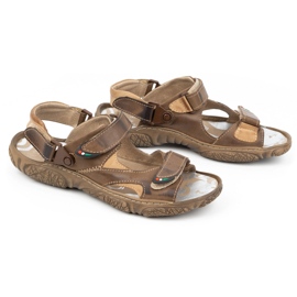 Mateos Men's leather sandals for the driver 362MA brown 2 Mateos Men's leather sandals for the driver 362MA brown 2