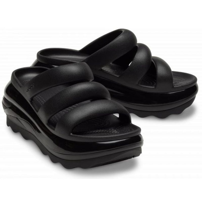 Crocs Mega Crush Triple Strap Flip-Flops 209842-001 black 1 Crocs Mega Crush Triple Strap Flip-Flops 209842-001 black 1