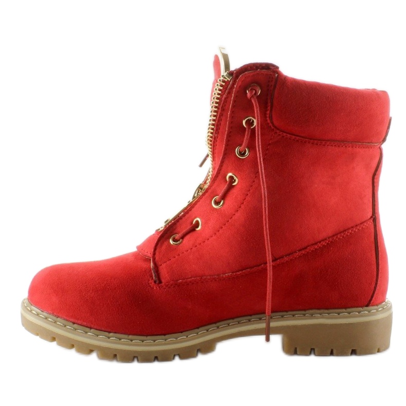 Suede balman shoes smooth red NC50 Red 1