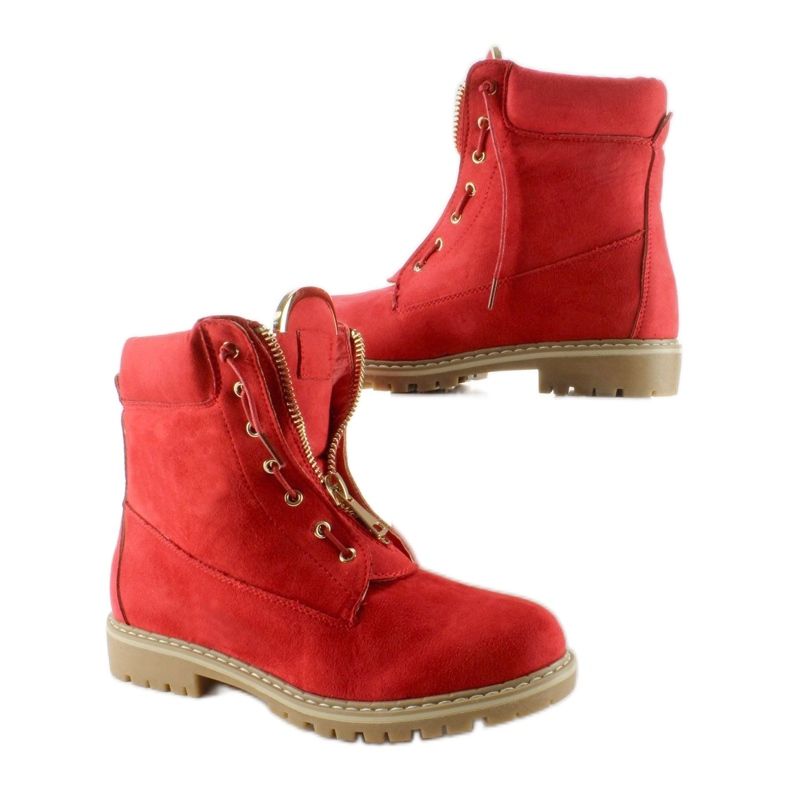 Suede balman shoes smooth red NC50 Red 2