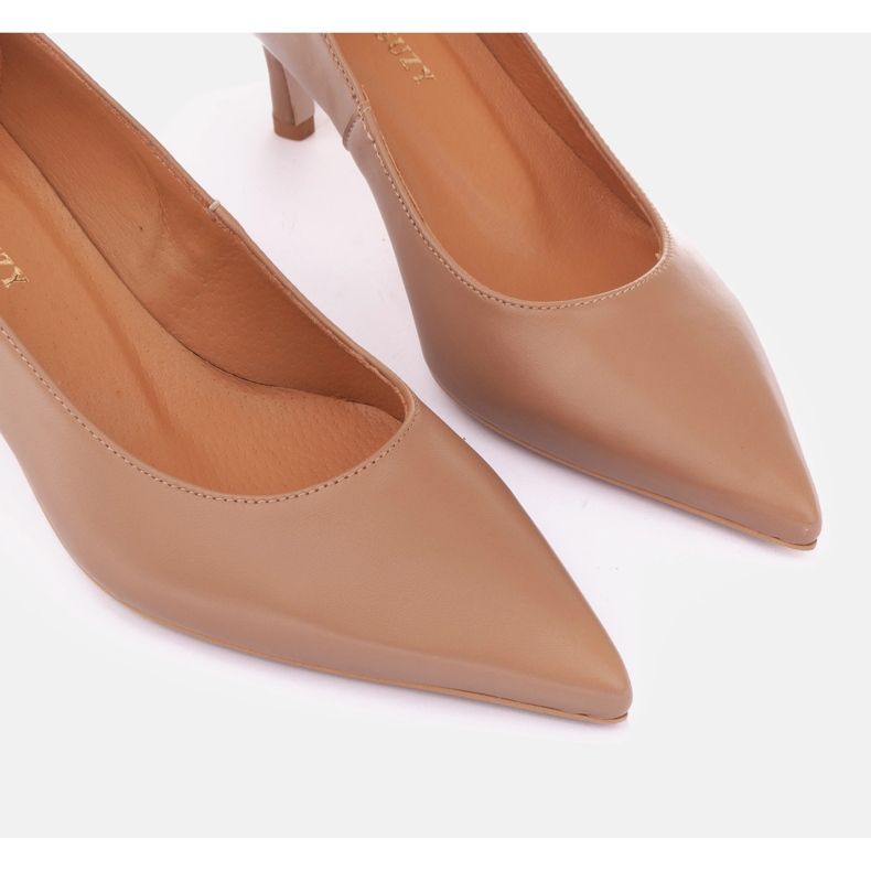 Marco Shoes Malaga high heels beige 1