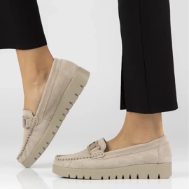 Filippo DP3334/24 Be Leather Moccasins Beige 1